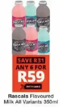 Checkers Hyper Rascals Flavoured Milk All Variants offer