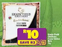 Shoprite Grain Field Chickens Frozen Chicken Mala offer