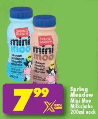 Shoprite Spring Meadow Mini Moo Milkshake offer