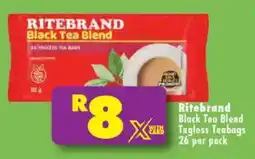 Shoprite Ritebrand Black Tea Blend Tagless Teabags offer