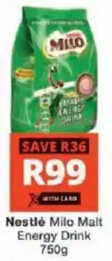 Checkers Hyper Nestlé Milo Malt Energy Drink offer