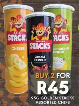 OBC Meat & Chicken Golden stacks assorted chips offer