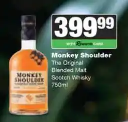 Spar Tops Monkey Shoulder offer