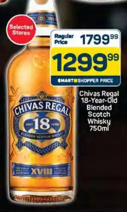 Pick n Pay Chivas Regal 18-Year-Old Blended Scotch Whisky 750ml offer