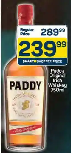 Pick n Pay Paddy Original Irish Whiskey 750ml offer