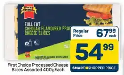 Pick n Pay Hypermarket First Choice Processed Cheese Slices Assorted 400g Each offer