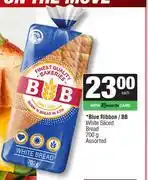 Spar Blue Ribbon/BB White Sliced Bread-700g offer