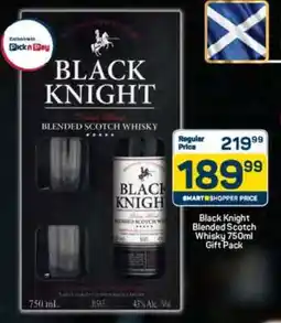 Pick n Pay Black Knight Blended Scotch Whisky 750ml Gift Pack offer