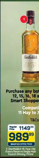 Pick n Pay Glenfiddich 15-Year-Old Solera Reserve Single Malt Scotch Whisky 750ml offer