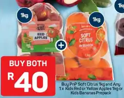 Pick n Pay Hypermarket PnP Soft Citrus and Kids Red or Yellow Apples or Kids Bananas offer