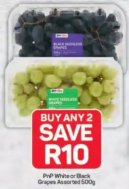Pick n Pay Hypermarket PnP White or Black Grapes Assorted offer