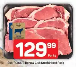 Pick n Pay Hypermarket Bulk Rump, T-Bone & Club Steak Mixed Pack offer