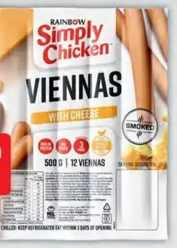 Pick n Pay Hypermarket Rainbow Simply Chicken Viennas Assorted offer
