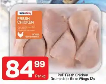 Pick n Pay Hypermarket PnP Fresh Chicken Drumsticks or Wings offer