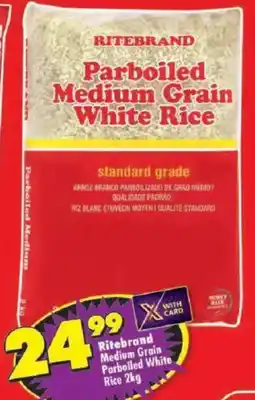 Shoprite Ritebrand Medium Grain Parboiled White Rice offer