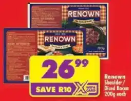 Shoprite Renown Shoulder/ Diced Bacon offer