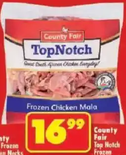 Shoprite County Fair Top Notch Frozen Chicken Mala offer