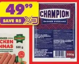 Shoprite Champion Smoked Russians offer