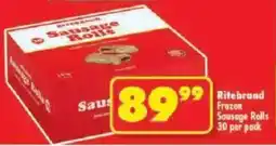 Shoprite Ritebrand Frozen Sausage Rolls offer