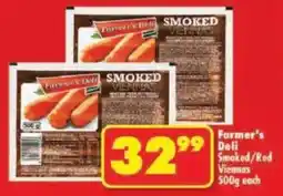 Shoprite Farmer's Deli Smoked/ Red Viennas offer