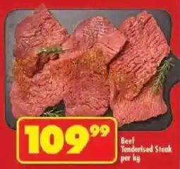 Shoprite Beef Tenderised Steak offer