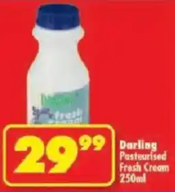 Shoprite Darling Pasteurised Fresh Cream offer