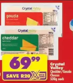Shoprite Crystal Valley Cheddar/ Gouda Cheese offer
