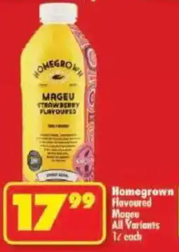 Shoprite Homegrown Flavoured Mageu All Variants offer