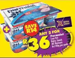 Shoprite Parmalat Low Fat Dairy Snack All Variants offer