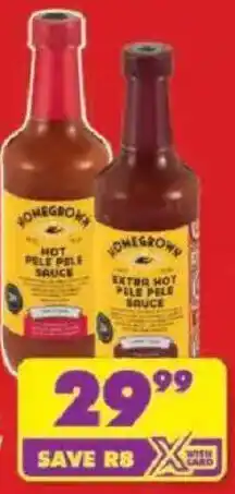 Shoprite Homegrown Pele Pale Sauce All Variants offer