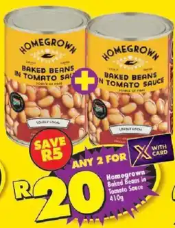 Shoprite Homegrown Baked Beans in Tomato Sauce offer