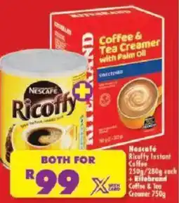 Shoprite Nescafé Ricoffy Instant Coffee and Ritebrand Coffee & Tea Creamer offer