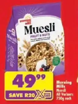 Shoprite Morning Mills Muesli All Variants offer