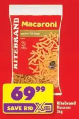 Shoprite Ritebrand Macaroni offer