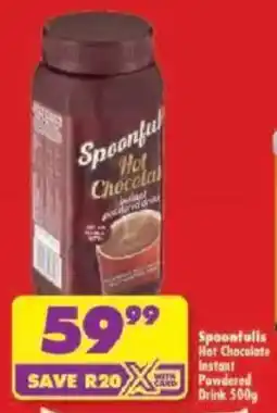 Shoprite Spoonfulis Hot Chocolate Instant Powdered Drink offer