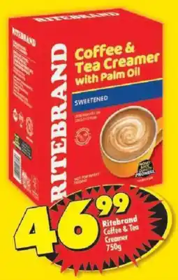 Shoprite Ritebrand Coffee & Tea Creamer offer