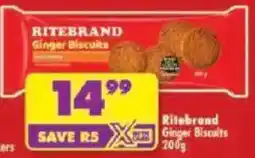 Shoprite Ritebrand Ginger Biscuits offer