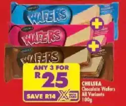 Shoprite Chelsea Chocolate Wafers All Variants offer