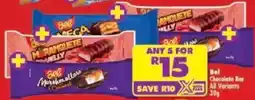 Shoprite Bel Chocolate Bar All Variants offer