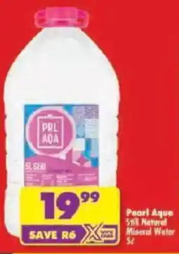 Shoprite Pearl Aqua Still Natural Mineral Water offer