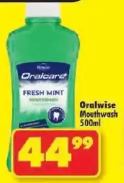 Shoprite Oralwise Mouthwash offer