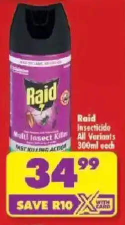 Shoprite Raid Insecticide All Variants offer