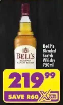 Shoprite Bell's Blended Scotch Whisky offer