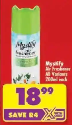 Shoprite Mystify Air Freshener All Variants offer