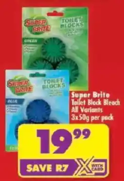 Shoprite Super Brite Toilet Block Bleach All Variants offer