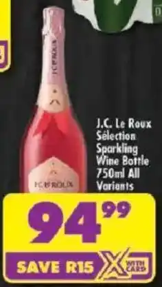 Shoprite J.C. Le Roux Sélection Sparkling Wine Bottle All Variants offer