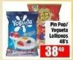 Devland Cash And Carry Pin Pop/ Yogueta Lollipops offer