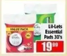 Devland Cash And Carry Lil-Lets Essential Pads offer