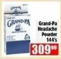 Devland Cash And Carry Grand-Pa Headache Powder offer
