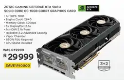 Computer Mania Zotac gaming geforce rtx 5080 solid core oc 16gb gddr7 graphics card offer